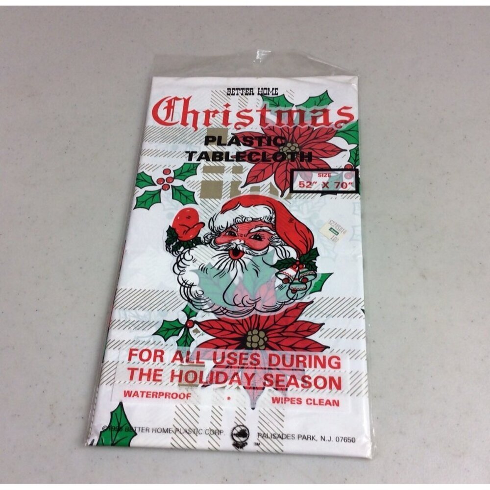 Better Homes Vintage Christmas Tablecloth NEW